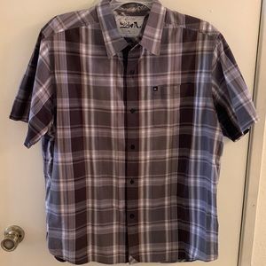 Mens Plaid Button Up Quiksilver Shirt